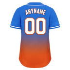 Custom Blue Orange Fade Fashion Personalized Authentic Baseball Jersey BSBJ01-D0a70b7