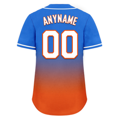 Custom Blue Orange Fade Fashion Personalized Authentic Baseball Jersey BSBJ01-D0a70b7