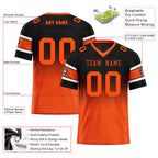 Custom Black Orange Cincinnati Personalized Authentic Football Jersey FBJ02-D020249-6