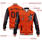 Custom Blue Orange Chicago Jacket and Sports Shoes Combo Offer Personalized Combo ZH-D020294-7