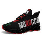 Custom Morocco 2026 World Cup Sneakers DIY Country Flag Running Shoes Lightweight Sport Shoes Gift for Football Fans Personalized Team Name and Logo FN003XD-F009086-1