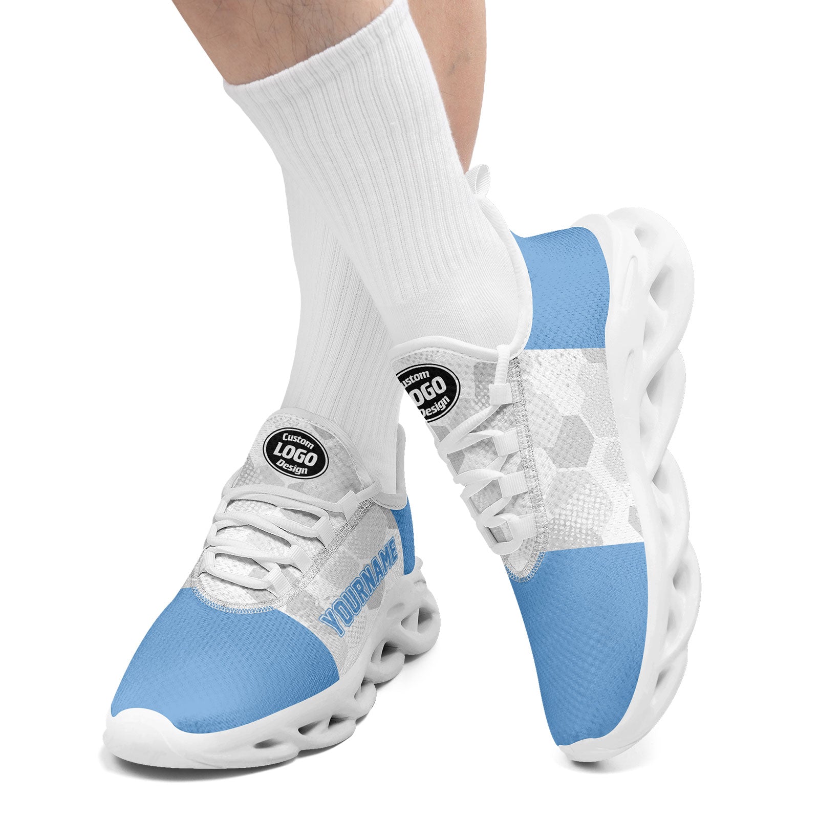 Custom 2026 World Cup Argentina Sneakers DIY Country Flag Running Shoes Lightweight Sport Shoes Gift for Football Fans Personalized Team Name and Logo FN003-F027086-5