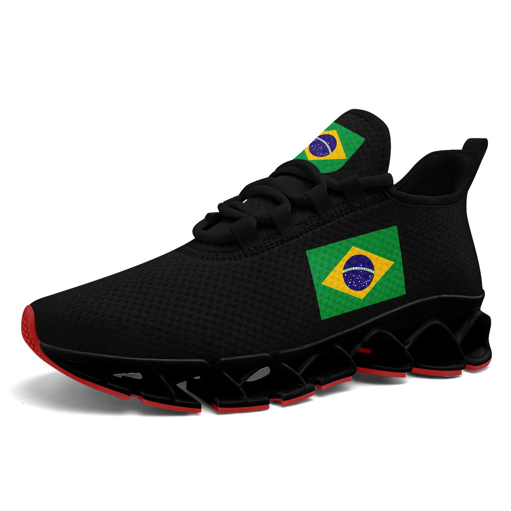 Custom 2026 World Cup Brazil Sneakers DIY Country Flag Running Shoes Lightweight Sport Shoes Gift for Football Fans Personalized Team Name and Logo FN003XD-F027047-3