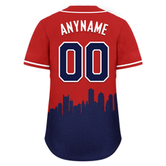 Custom Red Blue City Edition Personalized Authentic Baseball Jersey BSBJ01-D017123