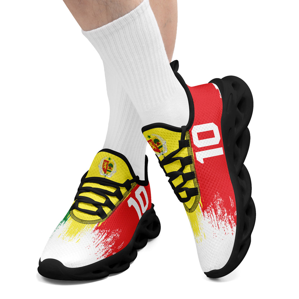 Custom Senegal 2026 World Cup Sneakers DIY Country Flag Running Shoes Lightweight Sport Shoes Gift for Football Fans Personalized Team Name and Logo FN003-F009094-2