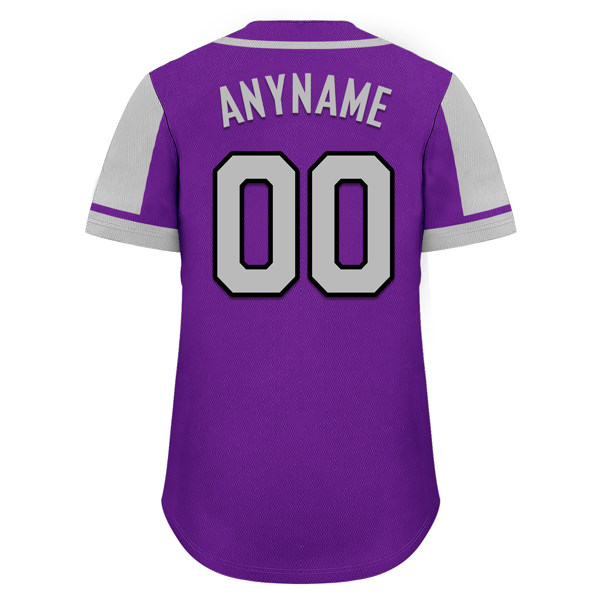Custom Purple Gray Raglan Sleeves Personalized Authentic Baseball Jersey BSBJ01-D017173