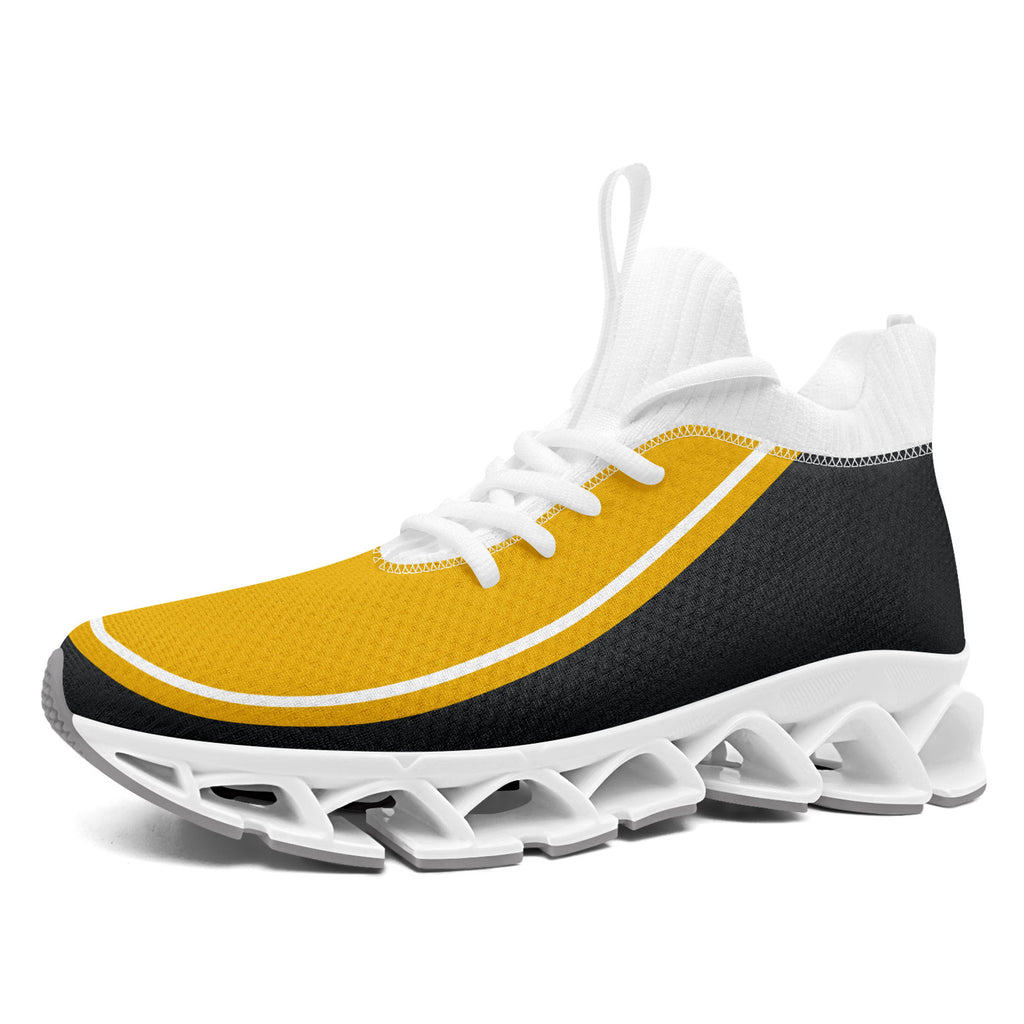 Custom Yellow Dark Gray Maxsoul Shoes Personalized Sneaker FN030XD-D020388-1