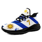 Custom Uruguay 2026 World Cup Sneakers DIY Country Flag Running Shoes Lightweight Sport Shoes Gift for Football Fans Personalized Team Name and Logo FN079-F009123-5