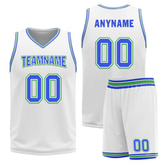 Custom Gradient Blue White Minnesota City Edition Personalized Reversible Basketball Set Sports Basketball Jersey BBJ01R-D0610-18