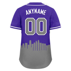 Custom Purple Gray City Edition Personalized Authentic Baseball Jersey BSBJ01-D017137