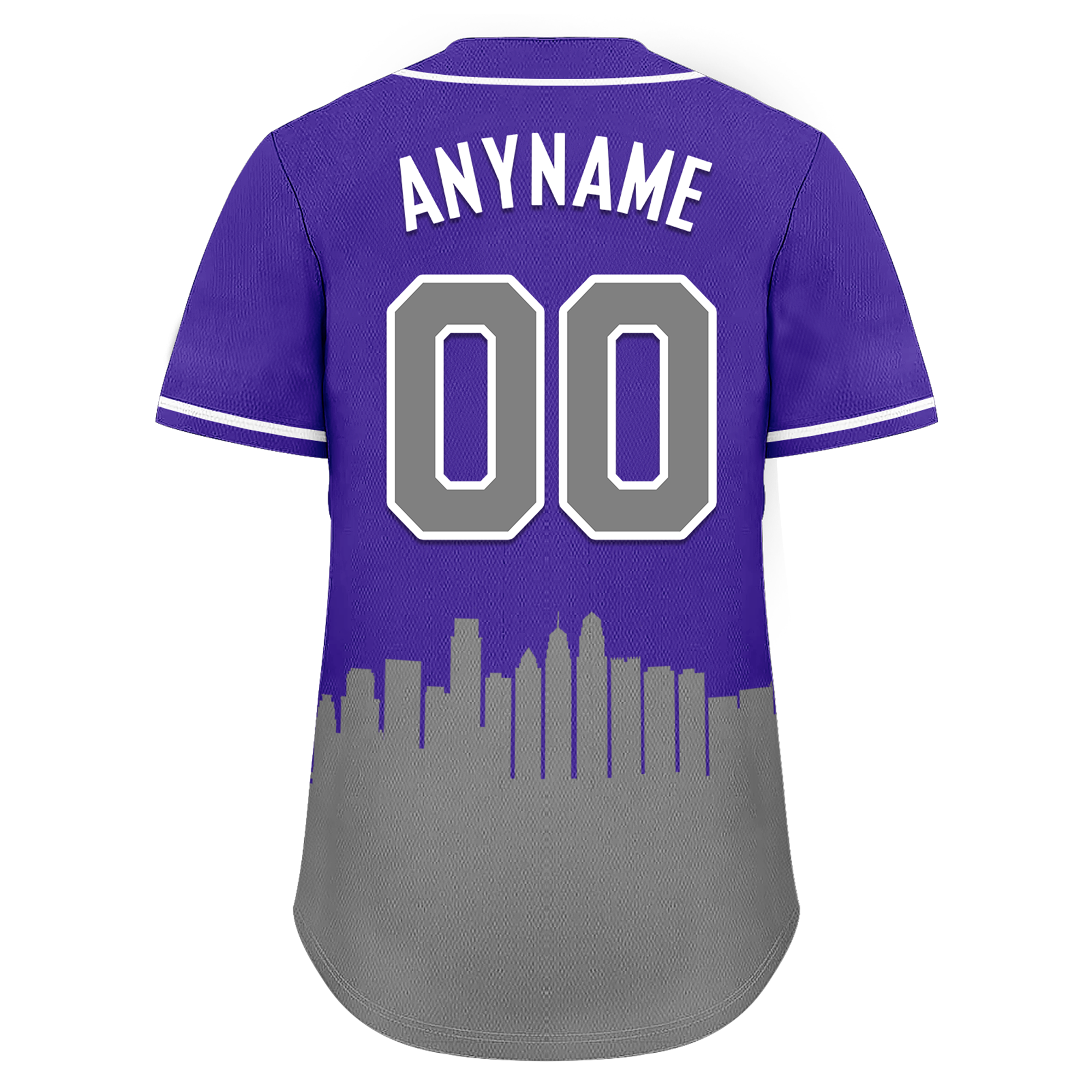 Custom Purple Gray City Edition Personalized Authentic Baseball Jersey BSBJ01-D017137