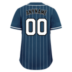 Custom Blue Stripe Fashion Personalized Authentic Baseball Jersey BSBJ01-D017258