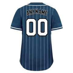 Custom Blue Stripe Fashion Personalized Authentic Baseball Jersey BSBJ01-D017258