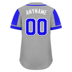 Custom Gray Purple Raglan Sleeves Personalized Authentic Baseball Jersey BSBJ01-D017189