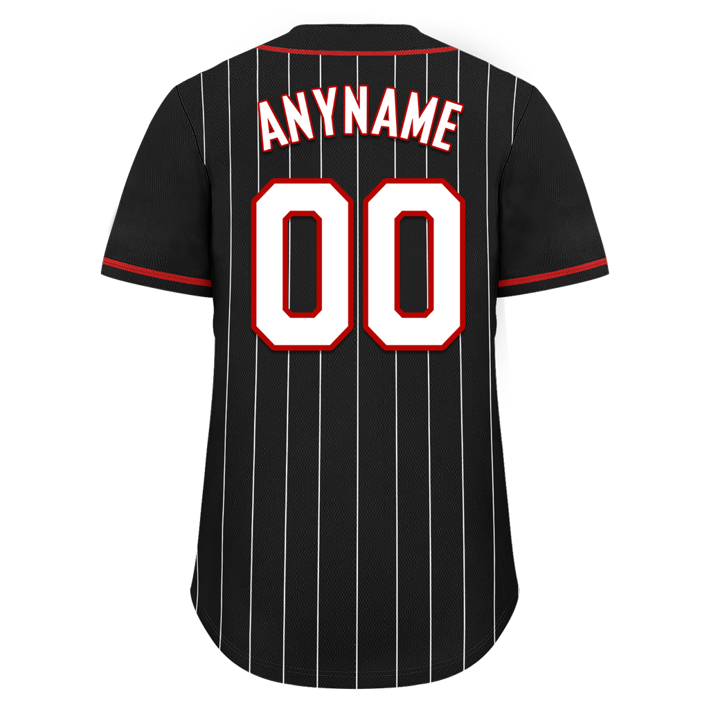 Custom Black Stripe Fashion Personalized Authentic Baseball Jersey BSBJ01-D017243