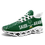 Custom Saudi Arabia 2026 World Cup Sneakers DIY Country Flag Running Shoes Lightweight Sport Shoes Gift for Football Fans Personalized Team Name and Logo FN003XD-F009100-3