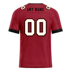Custom Red Black White Tampa Bay Personalized Authentic Football Jersey FBJ02-E0601-8