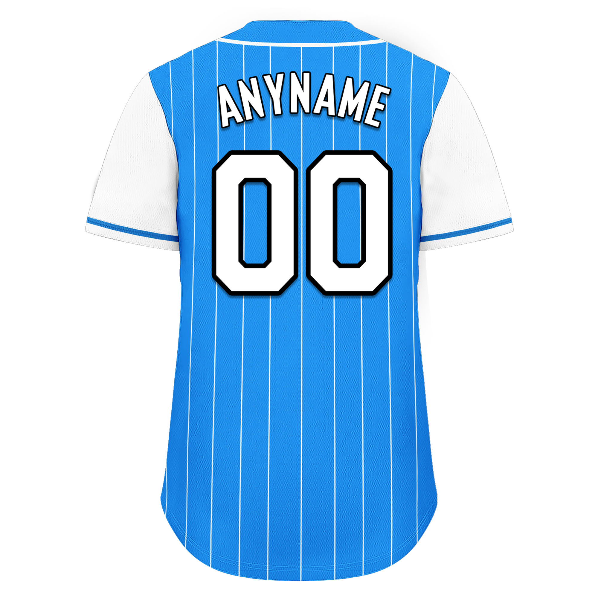 Custom Blue White Stripe Fashion Personalized Authentic Baseball Jersey BSBJ01-D017214