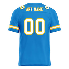 Custom Light Blue Los Angeles Personalized Authentic Football Jersey FBJ02-E0601-11