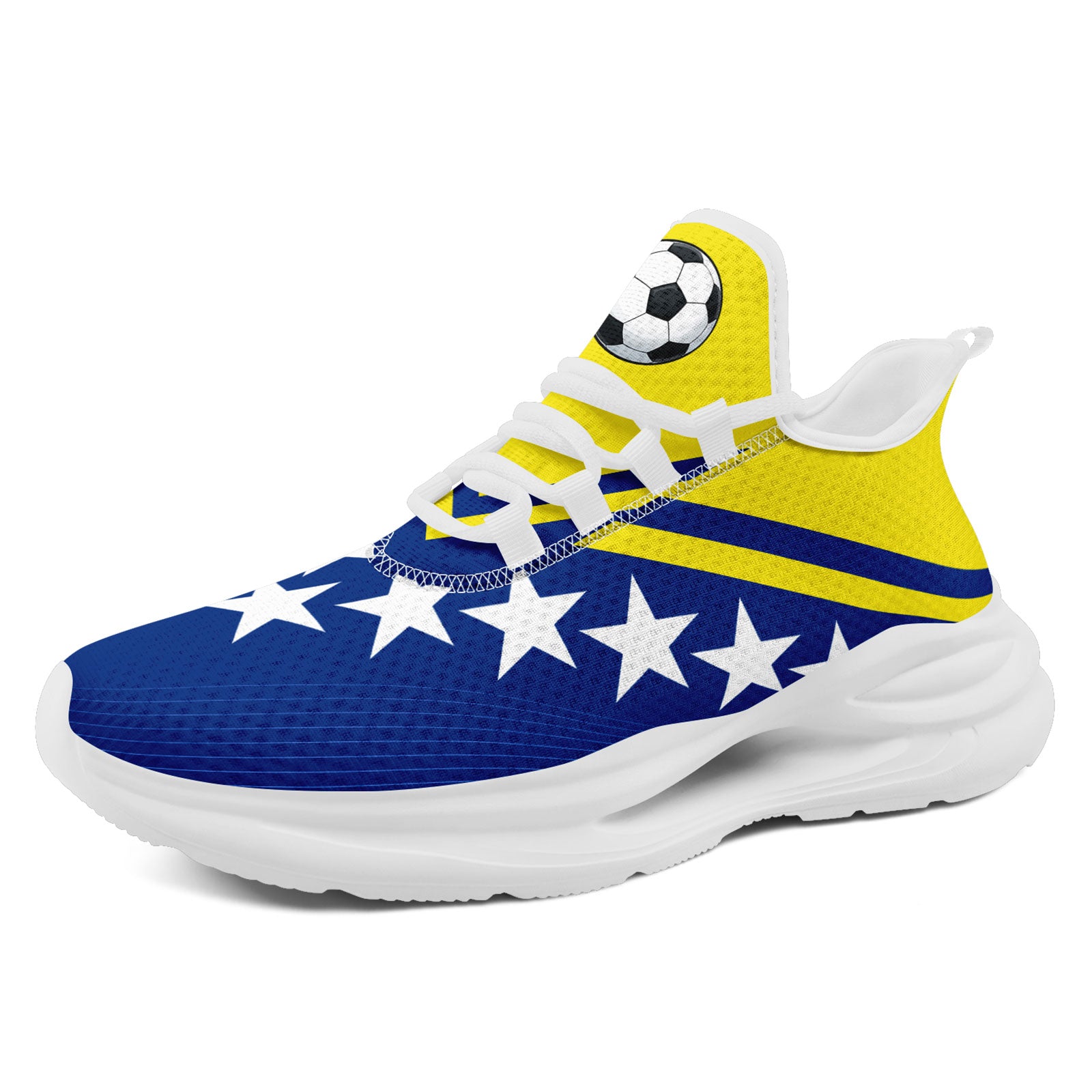 Custom Curaçao 2026 World Cup Sneakers DIY Country Flag Running Shoes Lightweight Sport Shoes Gift for Football Fans Personalized Team Name and Logo FN079-F009087-5