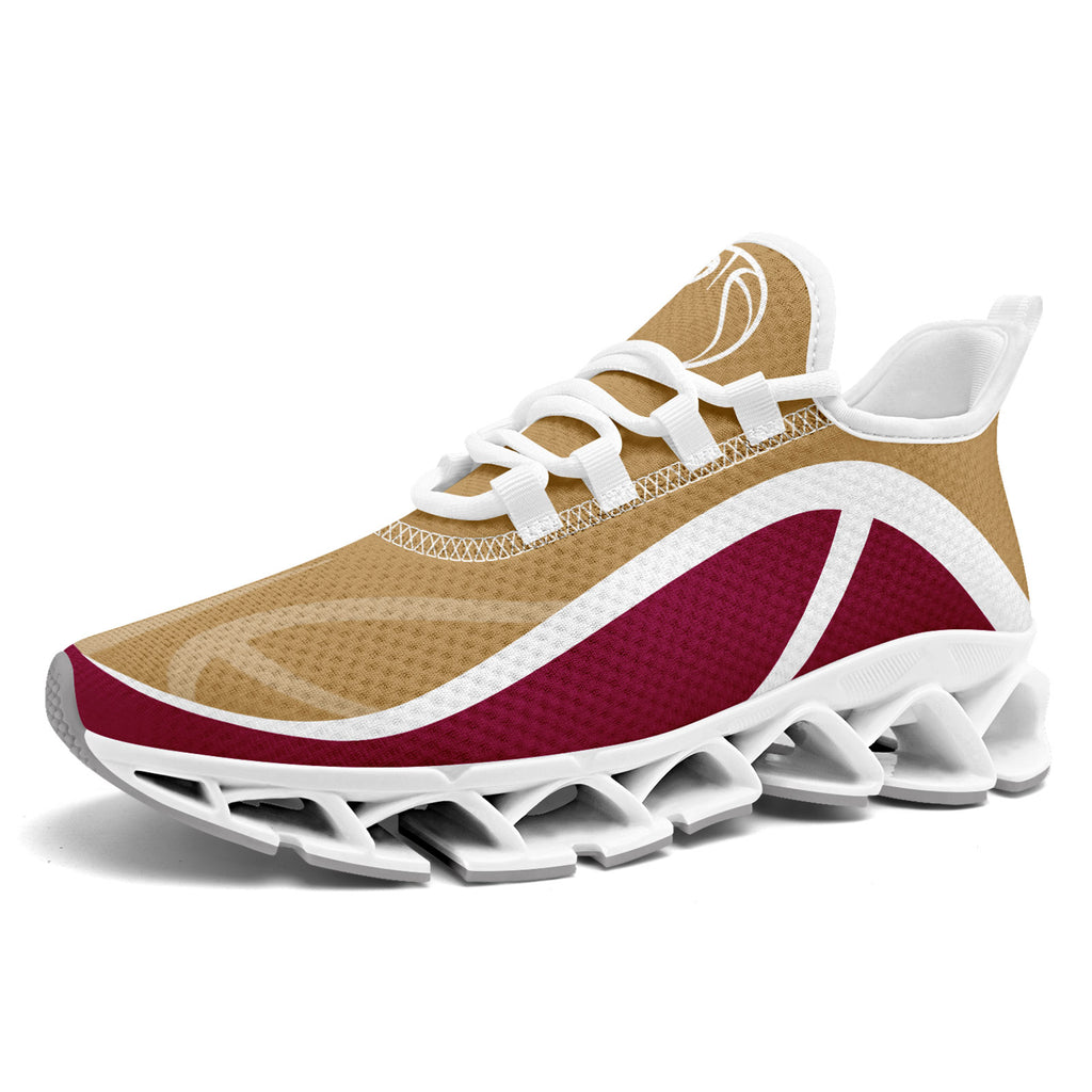 Custom Red Gold Maxsoul Shoes Personalized Sneaker FN003XD-D020391-16