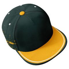 Custom Green Yellow Green Bay Hat Sport Design Cap Stitched Adjustable Personalized PR067B-D020261-13