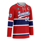 Custom Red Blue Personalized Hockey Jersey HCKJ01-D0a70a7