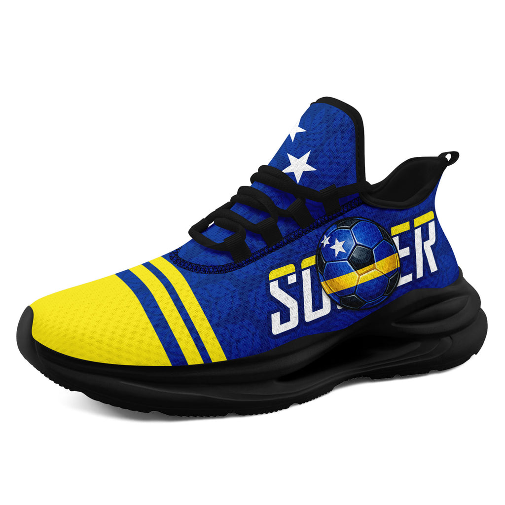 Custom Curaçao 2026 World Cup Sneakers DIY Country Flag Running Shoes Lightweight Sport Shoes Gift for Football Fans Personalized Team Name and Logo FN079-F009087-3