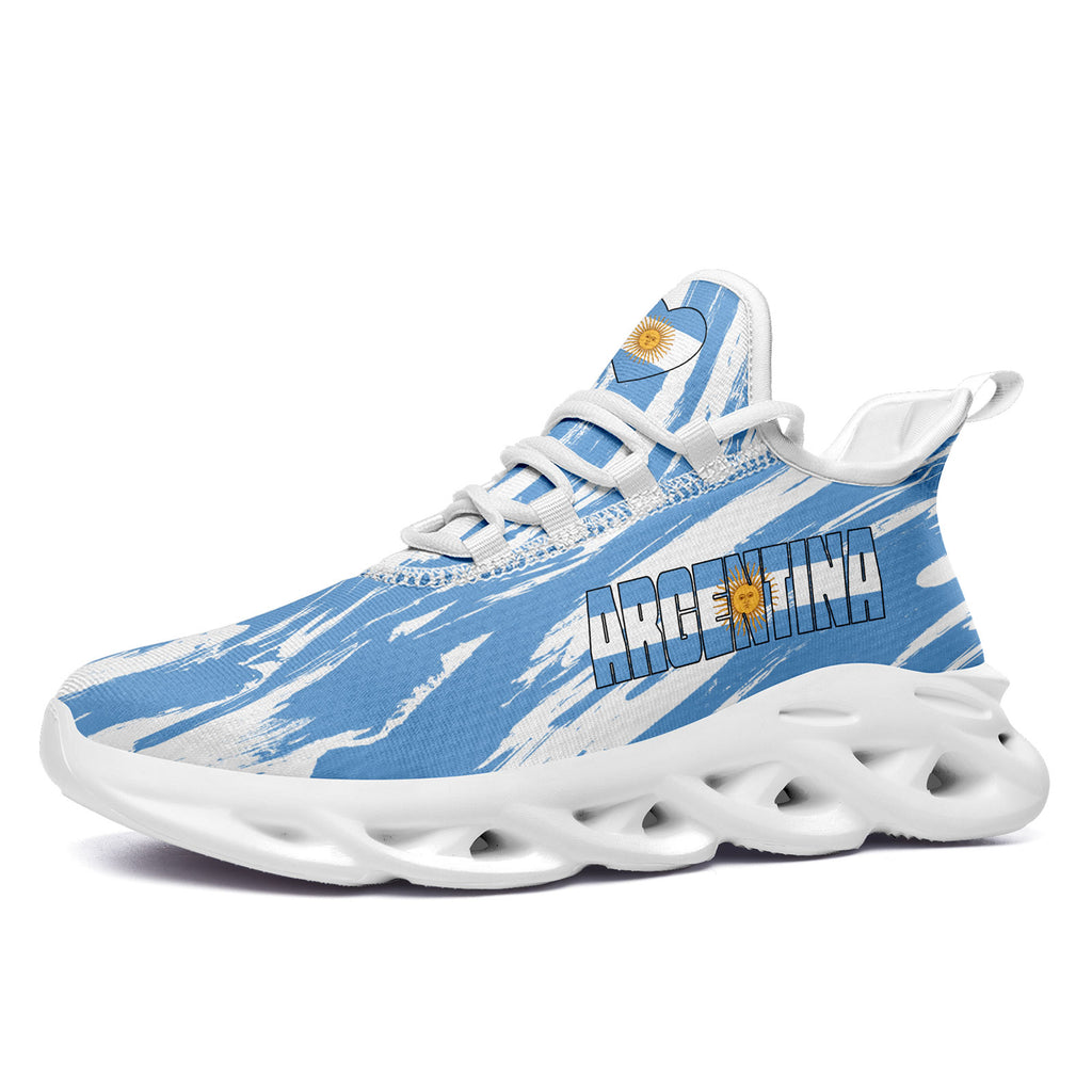 Custom 2026 World Cup Argentina Sneakers DIY Country Flag Running Shoes Lightweight Sport Shoes Gift for Football Fans Personalized Team Name and Logo FN027-F027044-5
