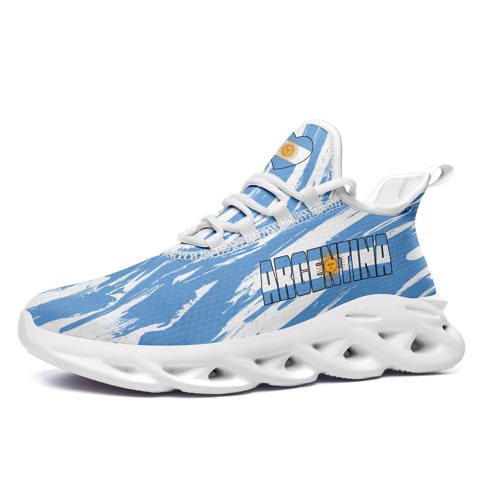 Custom 2026 World Cup Argentina Sneakers DIY Country Flag Running Shoes Lightweight Sport Shoes Gift for Football Fans Personalized Team Name and Logo FN027-F027044-5