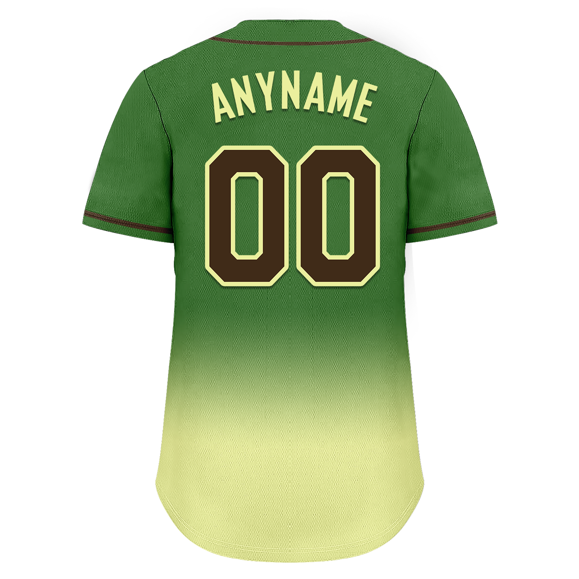 Custom Green Fade Fashion Personalized Authentic Baseball Jersey BSBJ01-D0a70f7