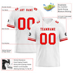 Custom White Red New York Football Jersey and Firesoul Sports Shoes Combo Offer Personalized Combo ZH-D020273-21