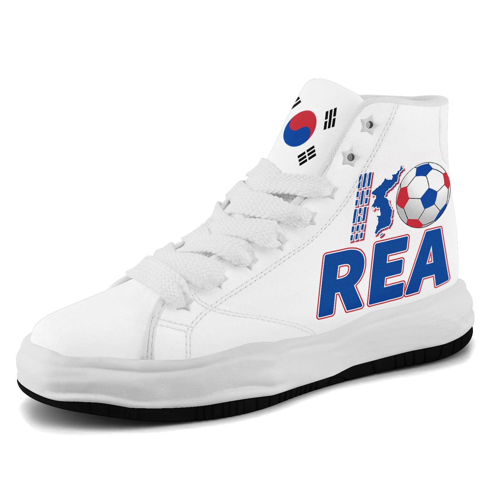 Custom South Korea 2026 World Cup Sneakers DIY Country Flag Running Shoes Lightweight Sport Shoes Gift for Football Fans Personalized Team Name and Logo FN039-F009106-5