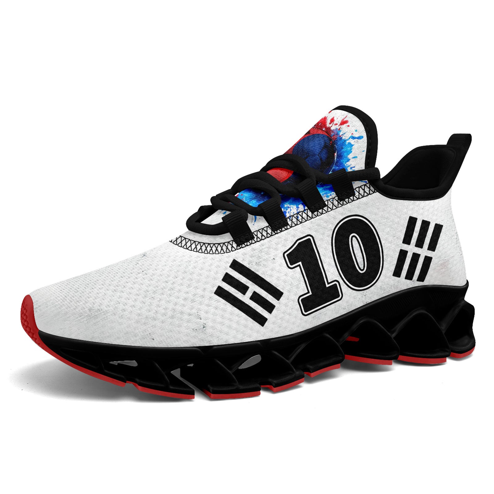 Custom South Korea 2026 World Cup Sneakers DIY Country Flag Running Shoes Lightweight Sport Shoes Gift for Football Fans Personalized Team Name and Logo FN003XD-F009063-1