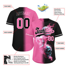 Custom Gothic Personalized Authentic Baseball Jersey BSBJ01-E06005