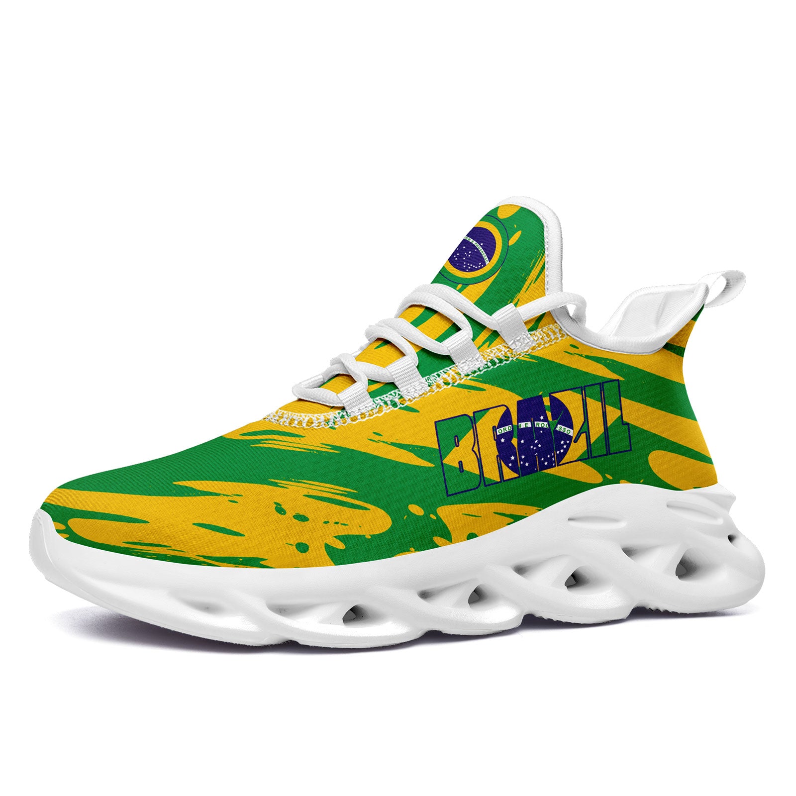 Custom 2026 World Cup Brazil Sneakers DIY Country Flag Running Shoes Lightweight Sport Shoes Gift for Football Fans Personalized Team Name and Logo FN003-F027045-5