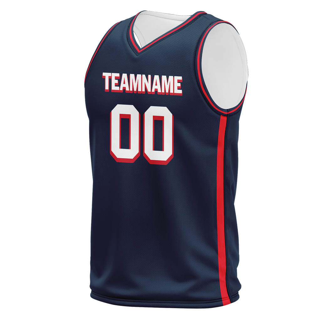 Custom Deep Blue Classic Style Sports Uniform Basketball Jersey BBJ01-bd0a70ba
