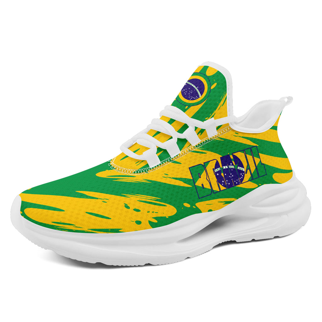 Custom 2026 World Cup Brazil Sneakers DIY Country Flag Running Shoes Lightweight Sport Shoes Gift for Football Fans Personalized Team Name and Logo FN079-F027049-5