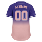 Custom Purple Pink Fade Fashion Personalized Authentic Baseball Jersey BSBJ01-D0a7070