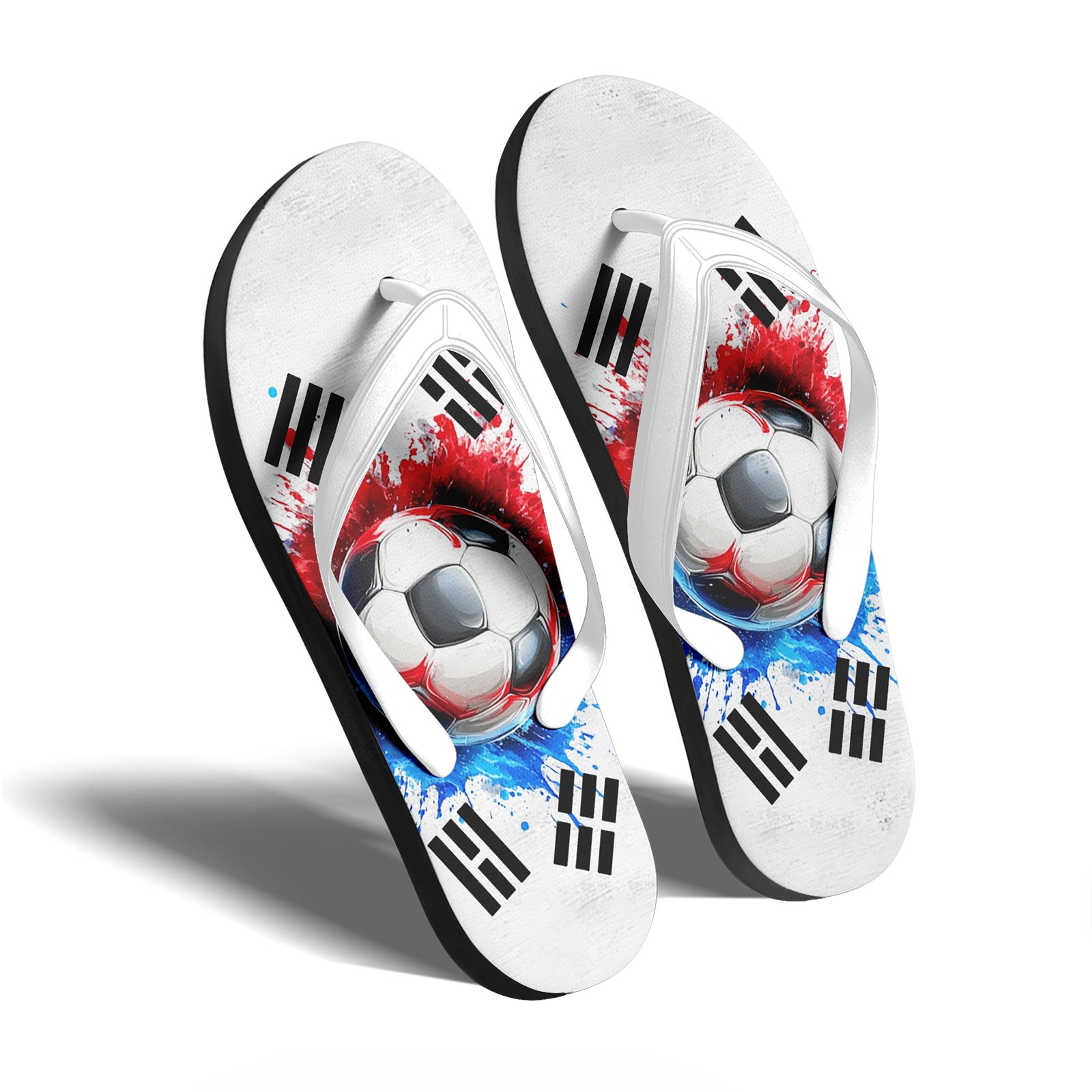 Custom South Korea 2026 World Cup Sneakers DIY Country Flag Running Shoes Lightweight Sport Shoes Gift for Football Fans Personalized Team Name and Logo FN058-F009109-5