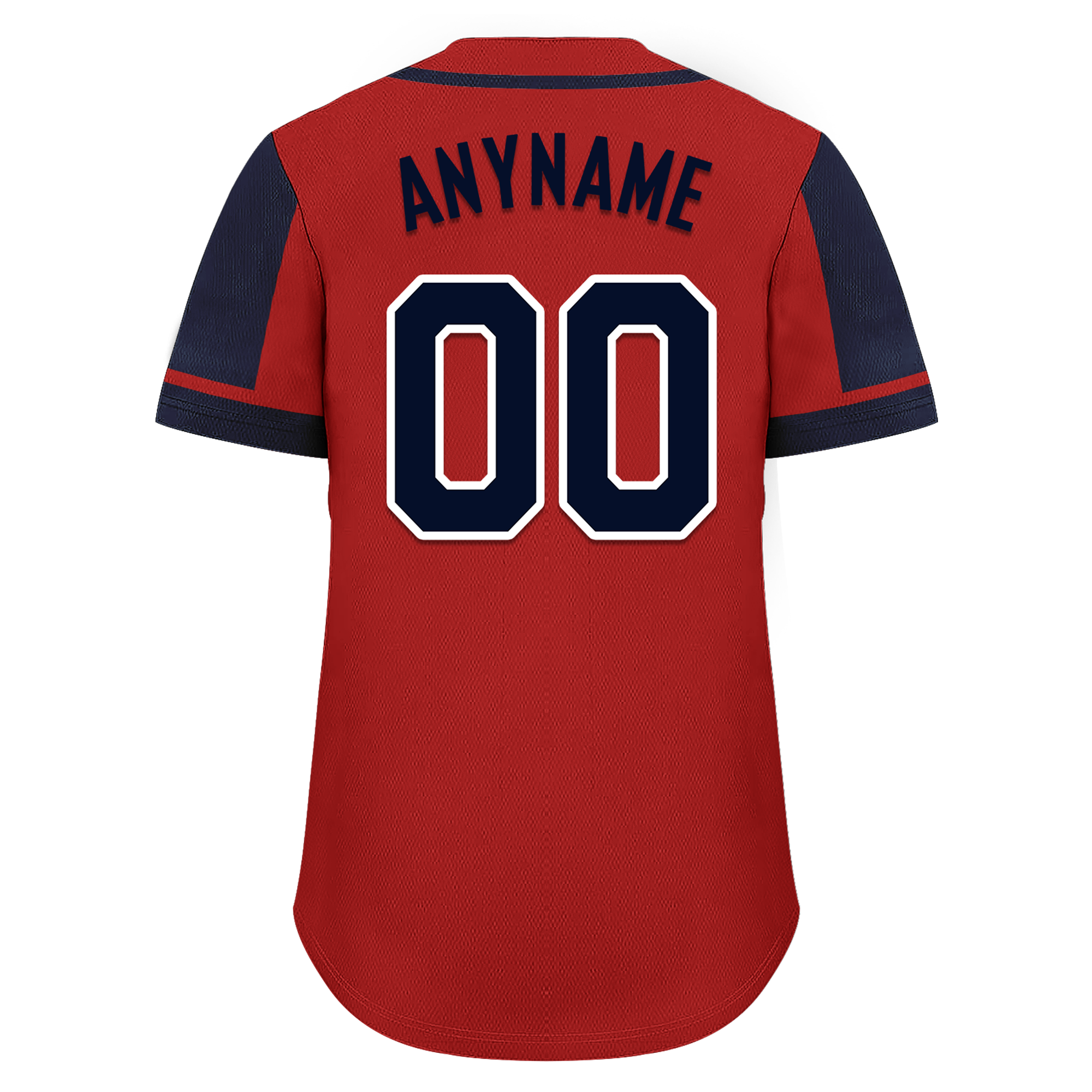 Custom Red Blue Raglan Sleeves Personalized Authentic Baseball Jersey BSBJ01-D017179