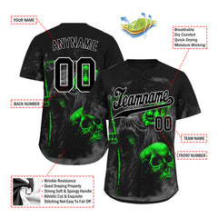 Custom Gothic Personalized Authentic Baseball Jersey BSBJ01-E06002