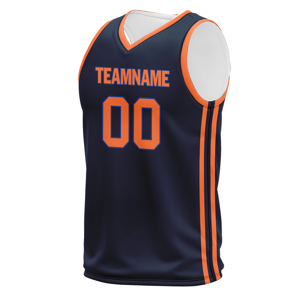 Custom Blue Orange Classic Style Sports Uniform Basketball Jersey BBJ01-bd0a70ae