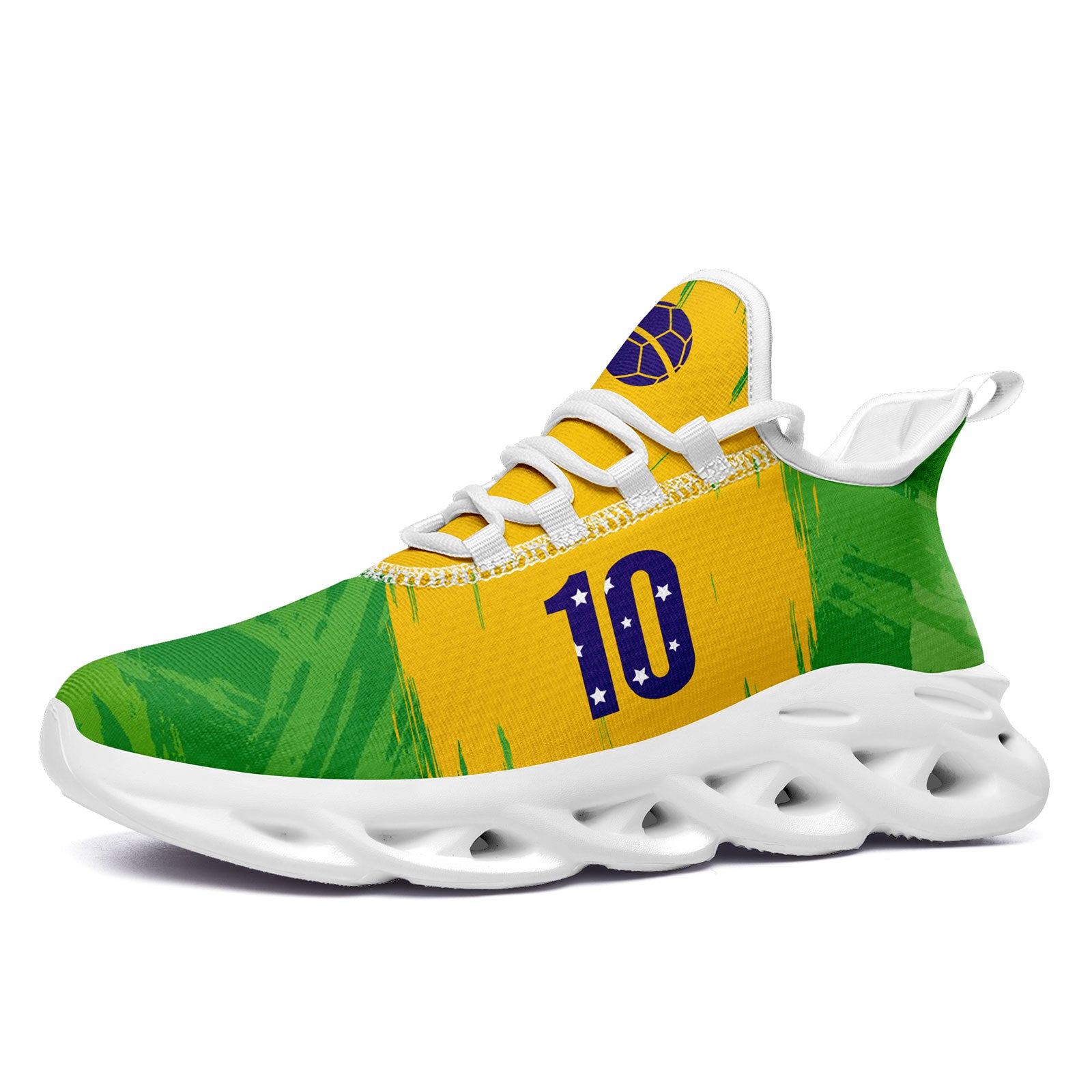 Custom 2026 World Cup Brazil Sneakers DIY Country Flag Running Shoes Lightweight Sport Shoes Gift for Football Fans Personalized Team Name and Logo FN003-F027077-6