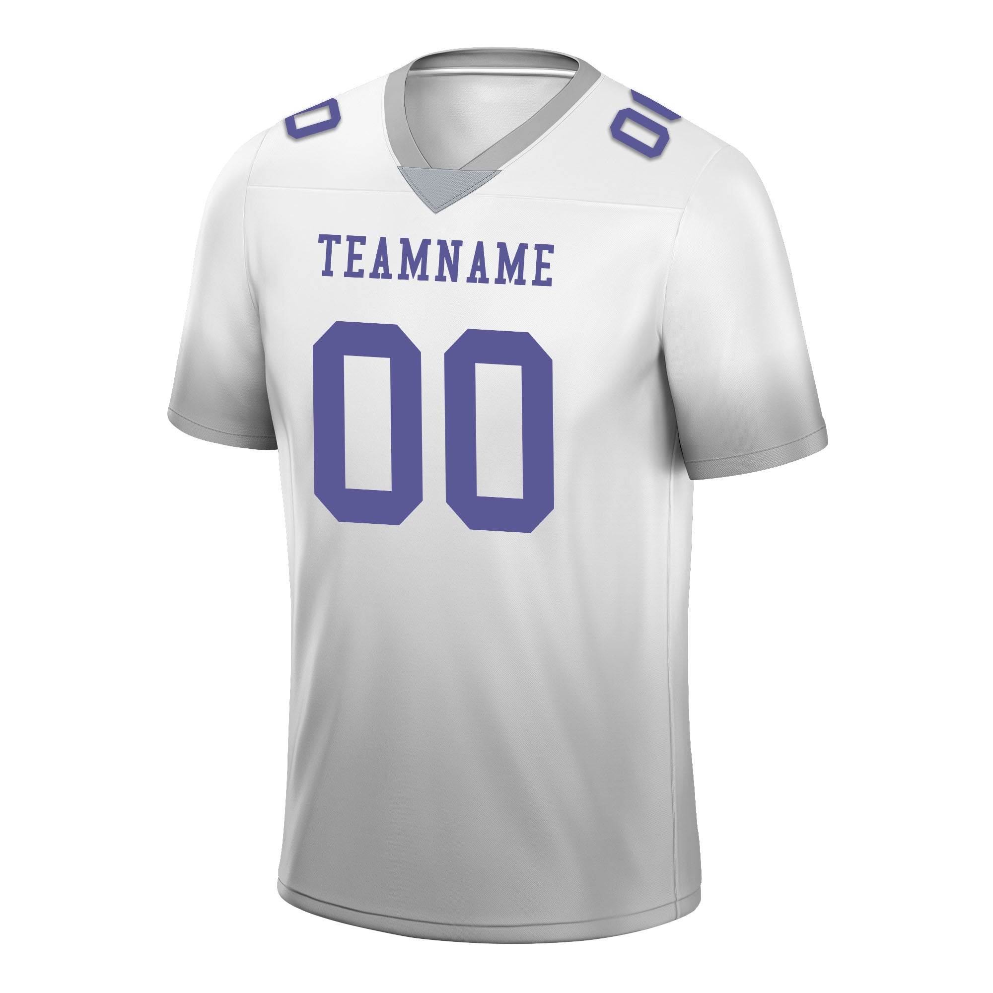 Custom White Ash Fade Fashion Personalized Authentic Football Jersey FBJ02-D06110