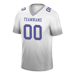 Custom White Ash Fade Fashion Personalized Authentic Football Jersey FBJ02-D06110