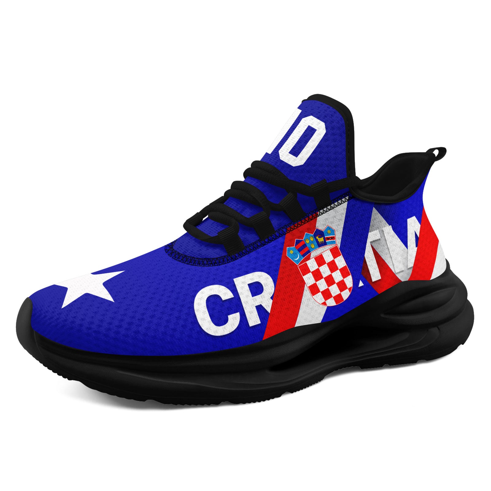 Custom Croatia 2026 World Cup Sneakers DIY Country Flag Running Shoes Lightweight Sport Shoes Gift for Football Fans Personalized Team Name and Logo FN079-F009105-4