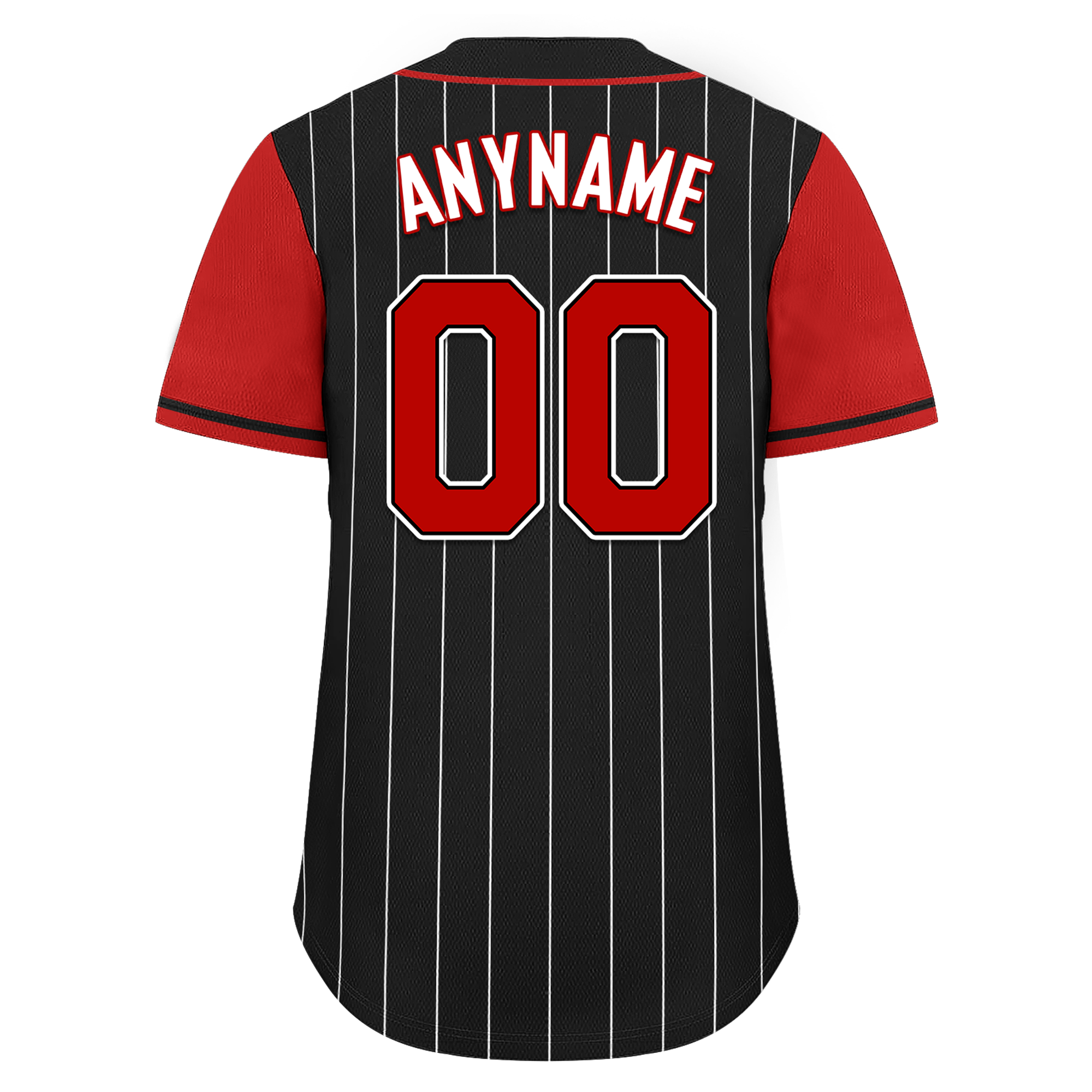Custom Black Red Stripe Fashion Personalized Authentic Baseball Jersey BSBJ01-D017216
