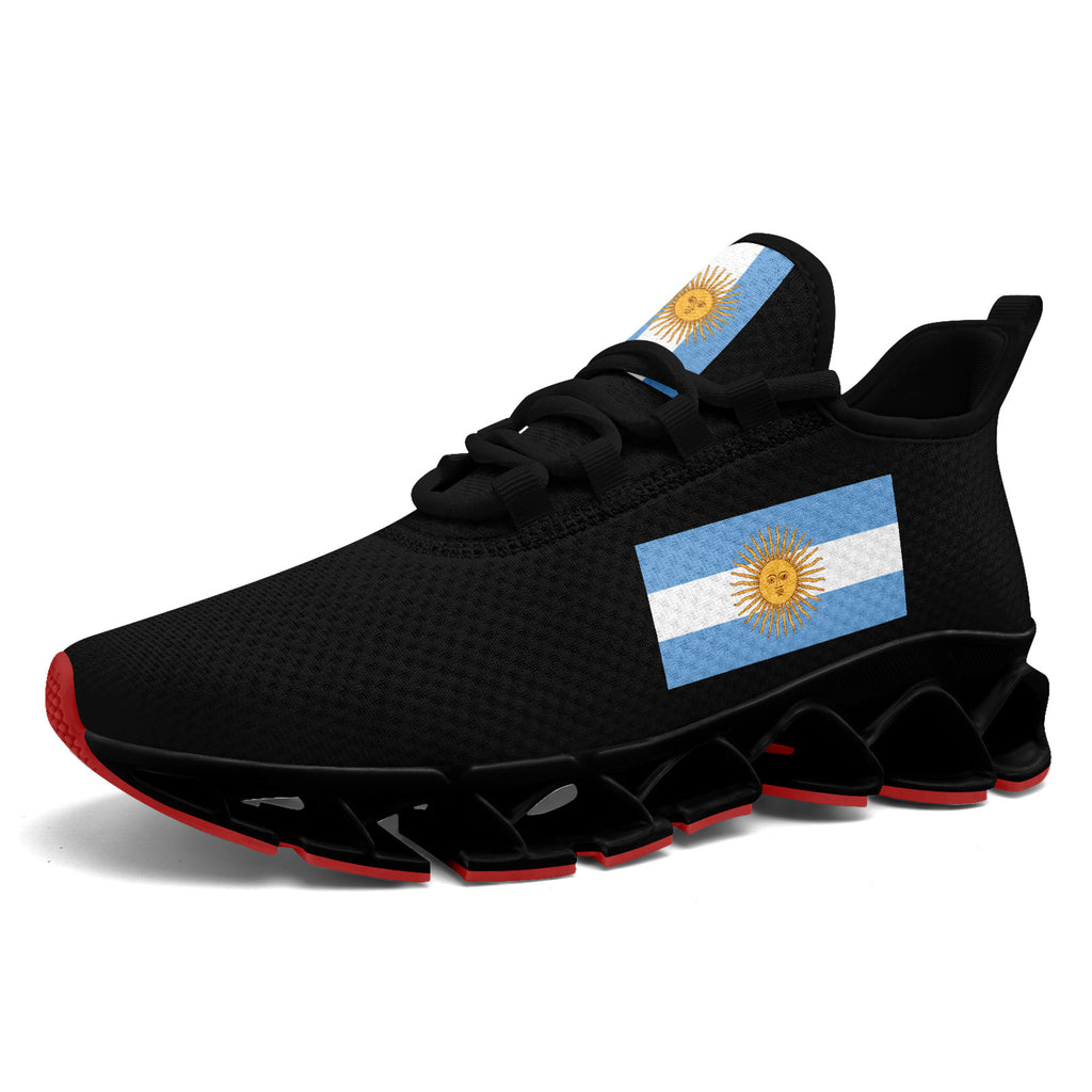 Custom 2026 World Cup Argentina Sneakers DIY Country Flag Running Shoes Lightweight Sport Shoes Gift for Football Fans Personalized Team Name and Logo FN003XD-F027046-4