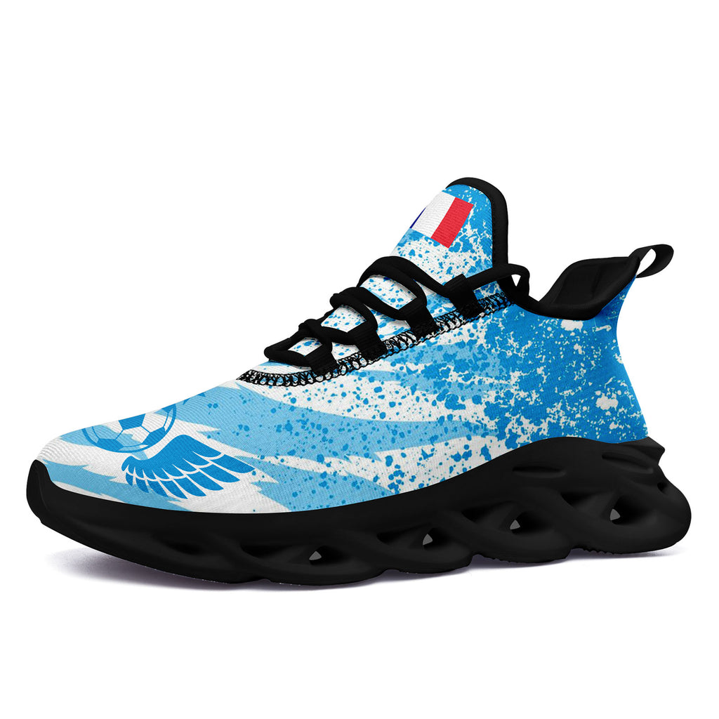 Custom France 2026 World Cup Sneakers DIY Country Flag Running Shoes Lightweight Sport Shoes Gift for Football Fans Personalized Team Name and Logo FN003-F025037-7